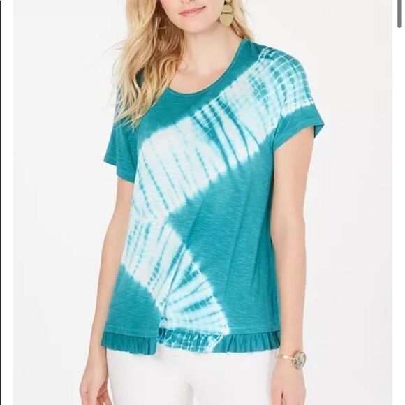 Style & Co Tie-Dyed Top Women’s Size Medium NWT - Picture 1 of 5